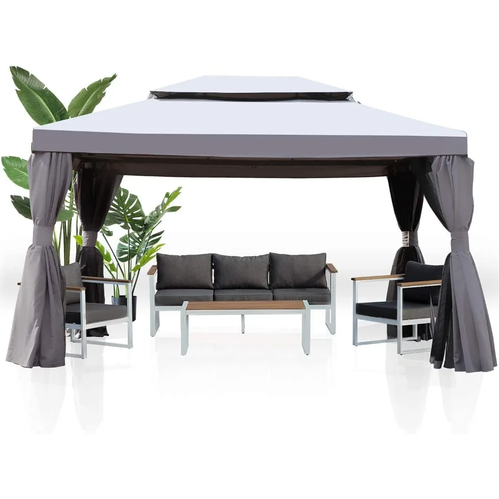 Grand Patio 10x13 Gazebo for Patios Outdoor Gazebo with Mosquito Netting and Curtains Outdoor Patio Canopy for Deck Backyard Gar
Grand Patio 10x13 Gazebo for Patios Outdoor Gazebo with Mosquito Netting and Curtains Outdoor Patio Canopy for Deck Backyard Gar