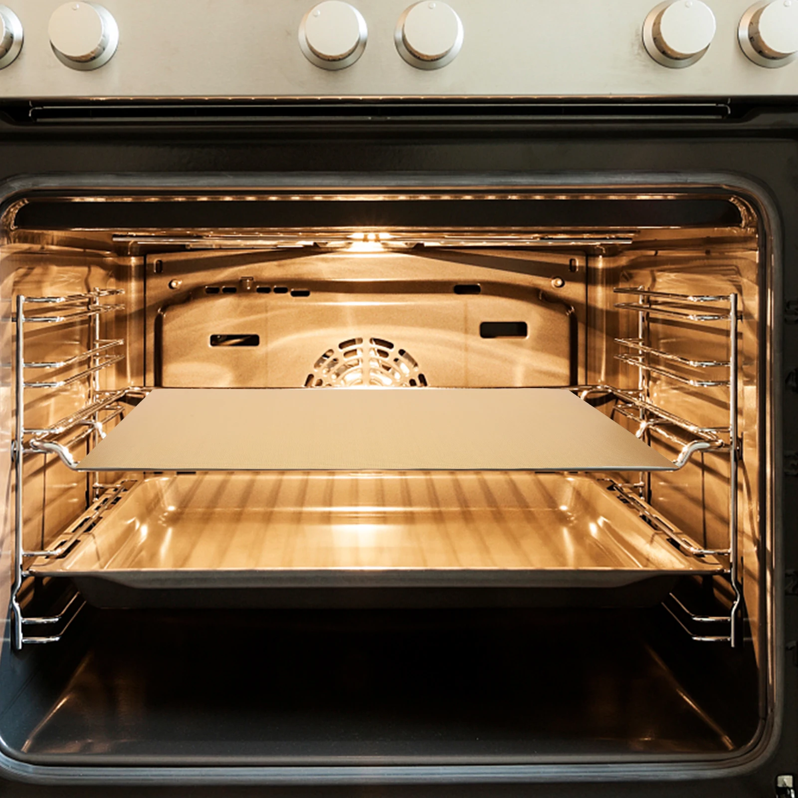 5 Pcs Golden Glass Fiber Baking Mats BBQ Set 330x400x02mm Thick Non Stick Heat Resistant Oven Liners for Bottom Stove Pastry Mat
5 Pcs Golden Glass Fiber Baking Mats BBQ Set 330x400x02mm Thick Non Stick Heat Resistant Oven Liners for Bottom Stove Pastry Mat