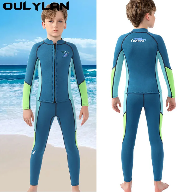 Oulylan One Piece Long Waterproof Swim suite Children's Swimsuit Thickened Warm Suit Sleeved Pants Diving Suit Swimsuit
Oulylan One Piece Long Waterproof Swim suite Children's Swimsuit Thickened Warm Suit Sleeved Pants Diving Suit Swimsuit