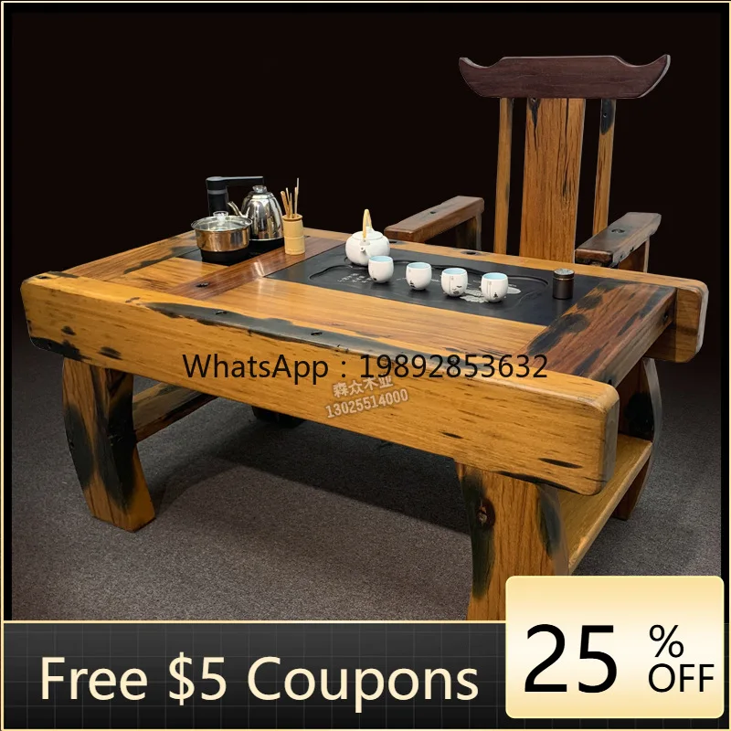LYY Tea Table and Chair Set New Chinese Style Tea Table Solid Wood Household Small Living Room Kettle Integrated Table
LYY Tea Table and Chair Set New Chinese Style Tea Table Solid Wood Household Small Living Room Kettle Integrated Table