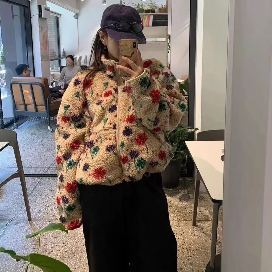 Куртки с цветочным принтом, женские утепленные пушистые милые теплые пальто, универсальная элегантная одежда Y2k, корейская мода, уличная одежда Harajuku Ins
Куртки с цветочным принтом, женские утепленные пушистые милые теплые пальто, универсальная элегантная одежда Y2k, корейская мода, уличная одежда Harajuku Ins