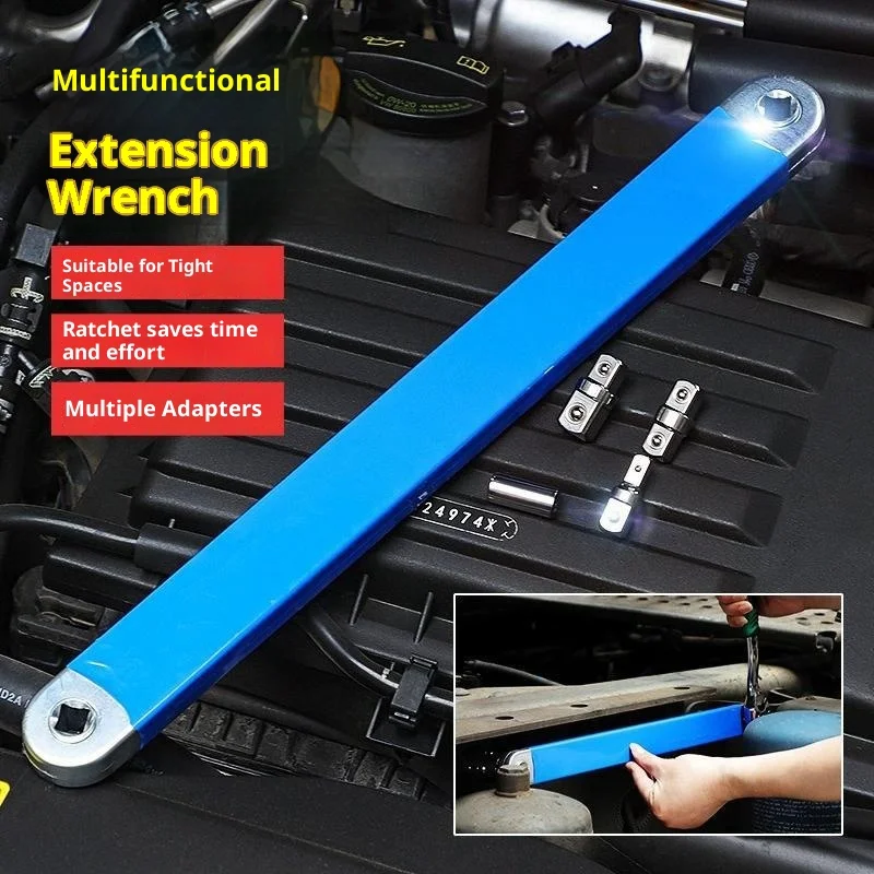 Compact Offset Extension Wrench 4 Adapter Dual Purpose Impact Socket Ratchet for Automotive Hand Tool
Compact Offset Extension Wrench 4 Adapter Dual Purpose Impact Socket Ratchet for Automotive Hand Tool