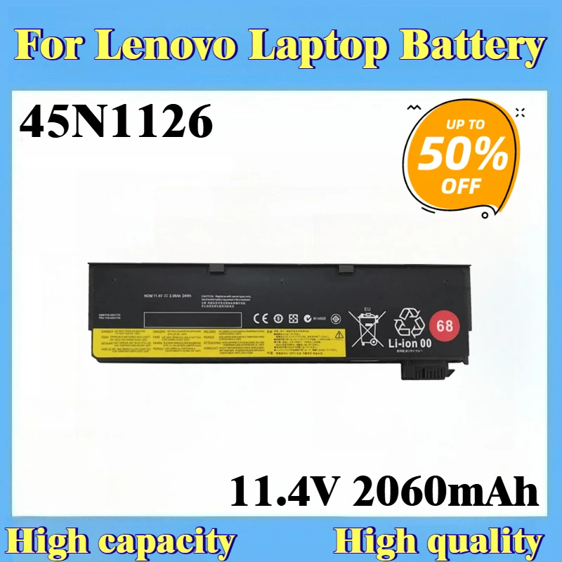 New Replacement Laptop Battery 2060mAh 45N1126 for Lenovo ThinkPad T440 T450 T450S T460 T460PT550 T560 W550 X240 X250 X260 X270
New Replacement Laptop Battery 2060mAh 45N1126 for Lenovo ThinkPad T440 T450 T450S T460 T460PT550 T560 W550 X240 X250 X260 X270