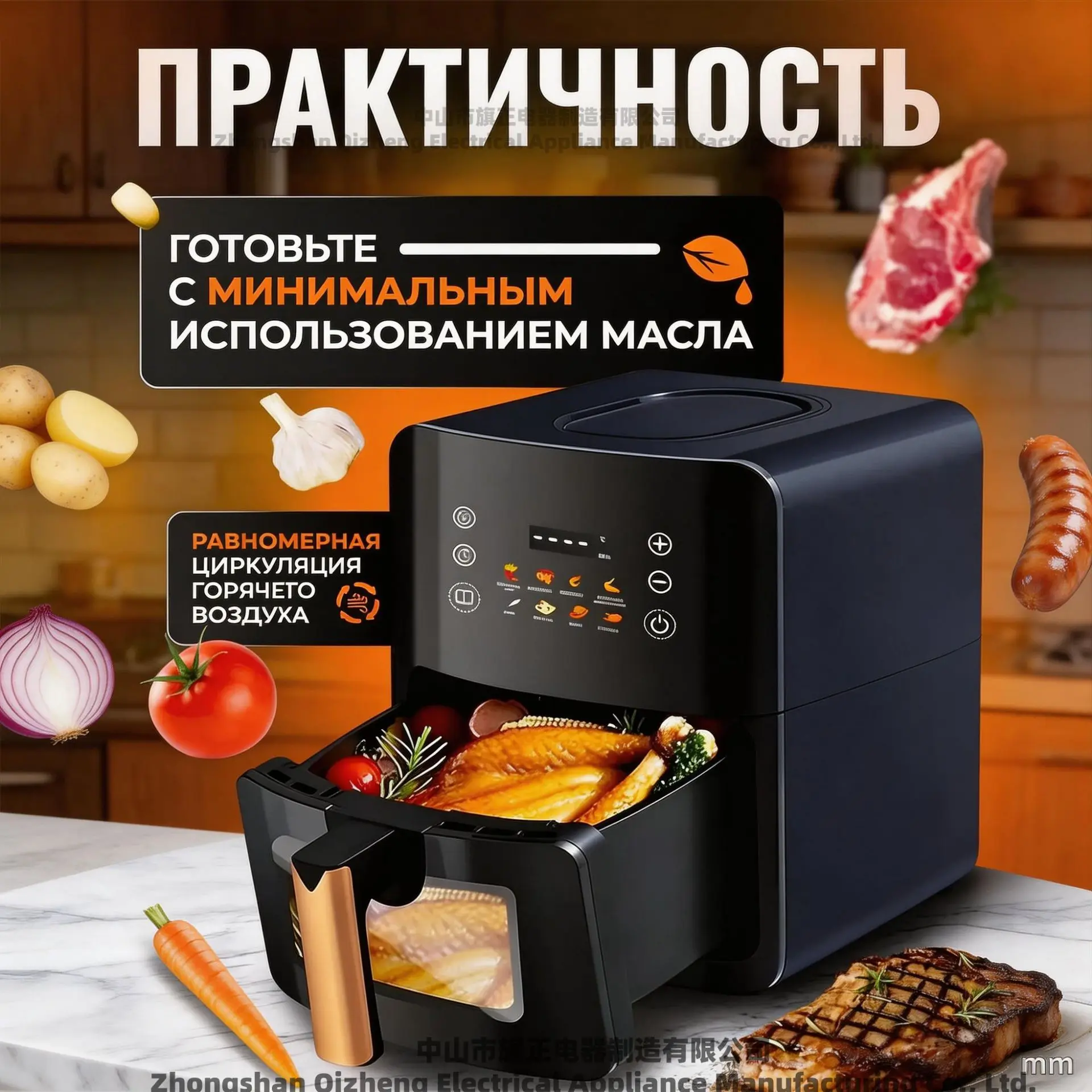 Foreign trade new large capacity electric fryer 2026 new air fryer household multifunctional airfryer oven
Foreign trade new large capacity electric fryer 2026 new air fryer household multifunctional airfryer oven