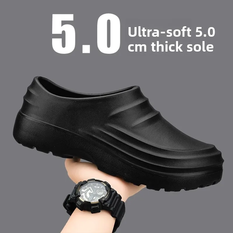 Men's Chef Shoes Waterproof Non-Slip Thick Bottom Wear-Resistant Black Cap Toe Work Shoes Summer Outdoor Kitchen Fashionable ...
Men's Chef Shoes Waterproof Non-Slip Thick Bottom Wear-Resistant Black Cap Toe Work Shoes Summer Outdoor Kitchen Fashionable ...