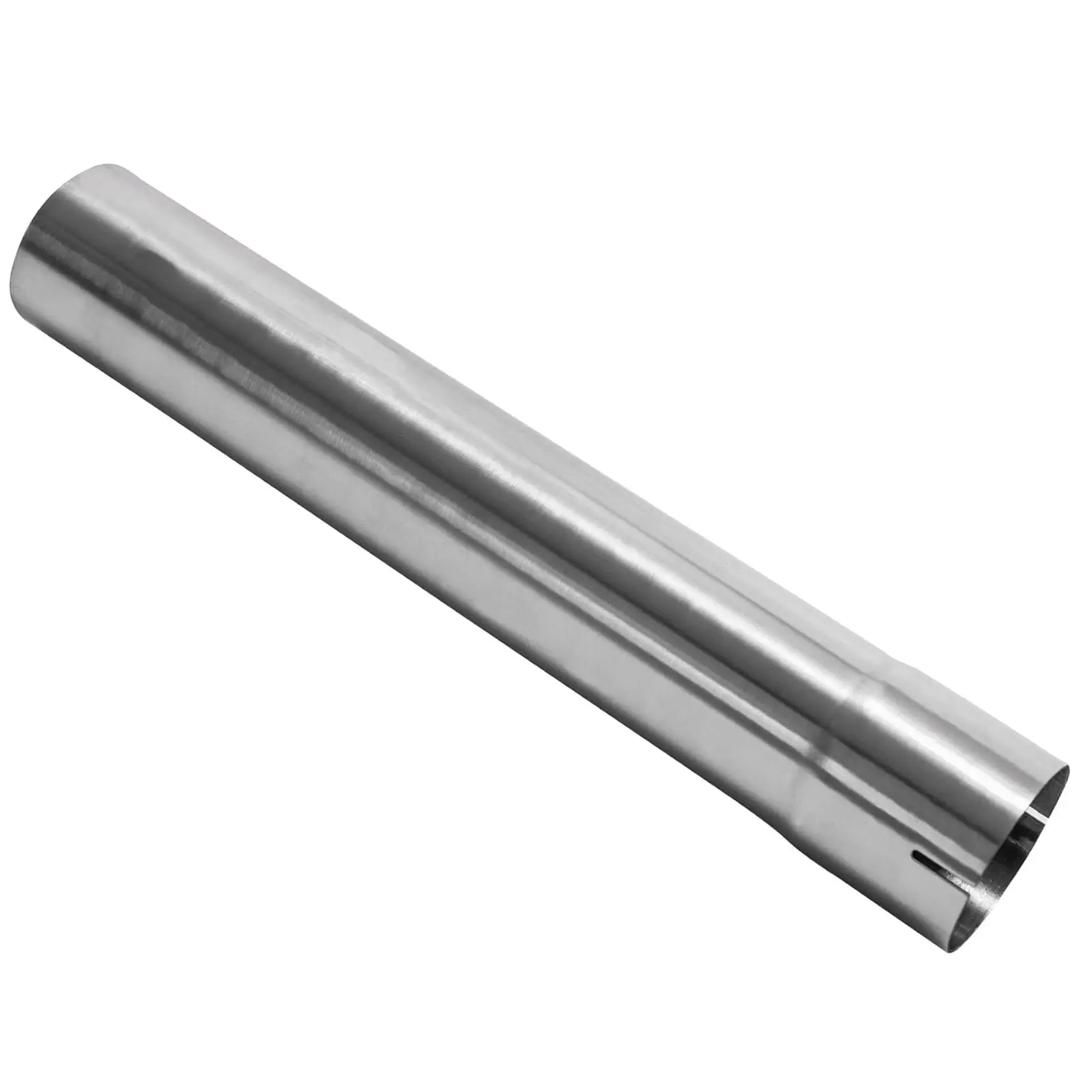 17.3 Inch T304 Stainless Steel Exhaust Straight Tube, 3 Inch OD To ID Adapter, Polished With Flared And Slotted End, Thick Wall
17.3 Inch T304 Stainless Steel Exhaust Straight Tube, 3 Inch OD To ID Adapter, Polished With Flared And Slotted End, Thick Wall