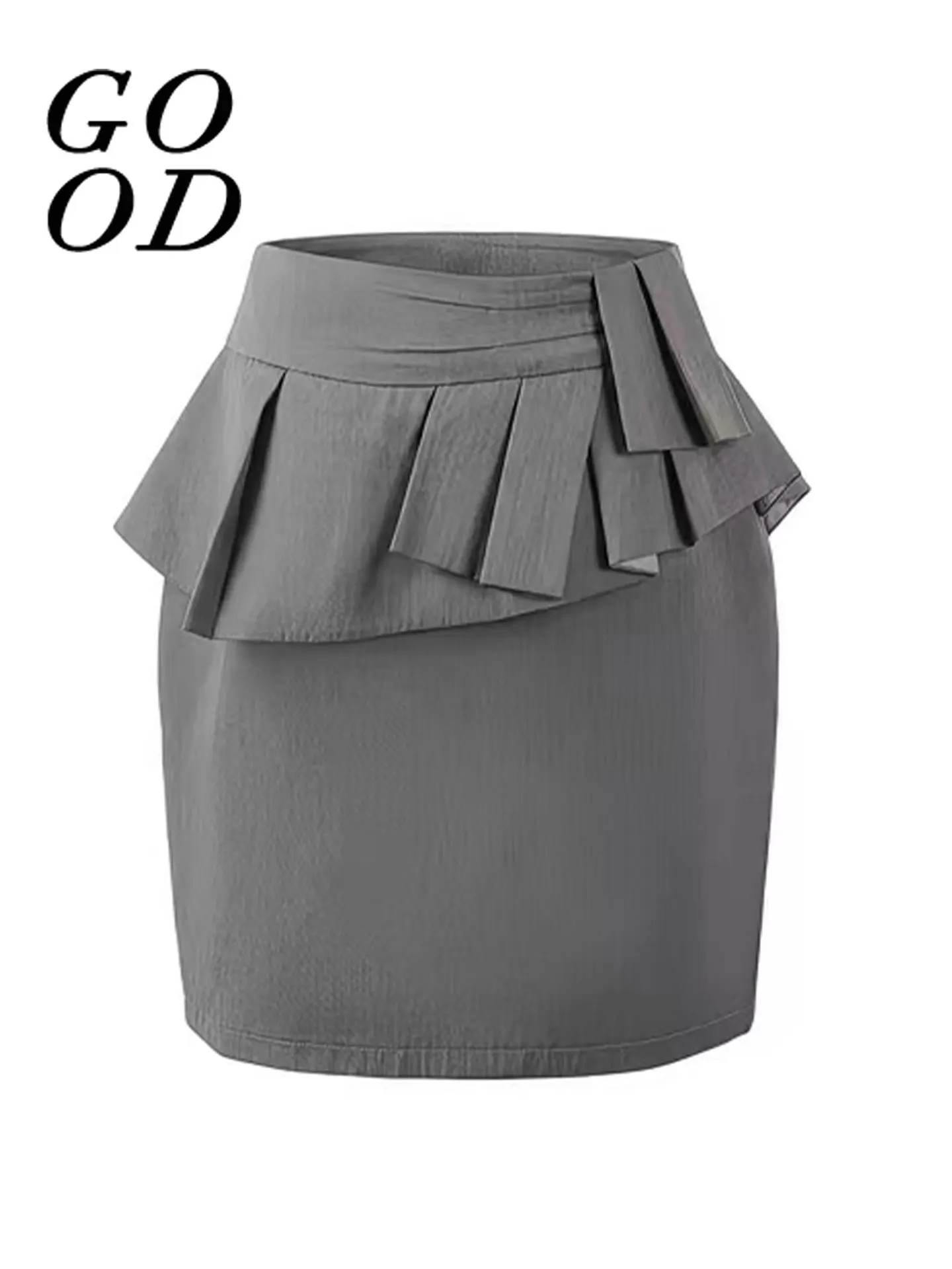 Grey Versatile Short Skirt for Women Sweet And Cool Office Style Commute Slimming Effect Trendy High Waist Wrap Body Skirt
Grey Versatile Short Skirt for Women Sweet And Cool Office Style Commute Slimming Effect Trendy High Waist Wrap Body Skirt