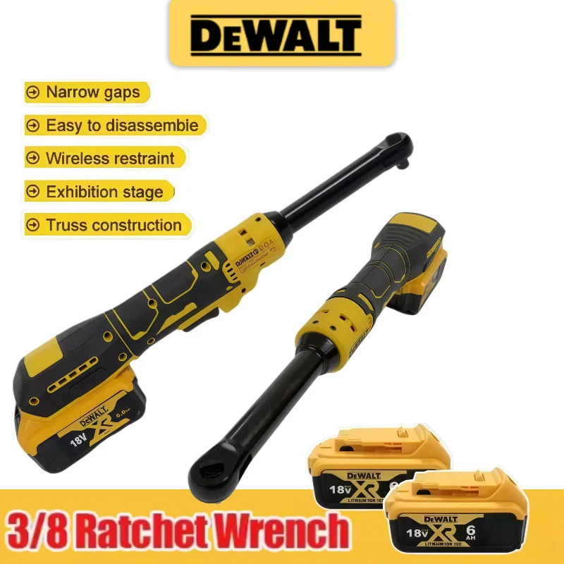 DEWALT Electric Tool Ratchet Wrench 6-inch 3/8 Extension Head Disassembly Nut 220N. M Cordless Drive Tools
DEWALT Electric Tool Ratchet Wrench 6-inch 3/8 Extension Head Disassembly Nut 220N. M Cordless Drive Tools