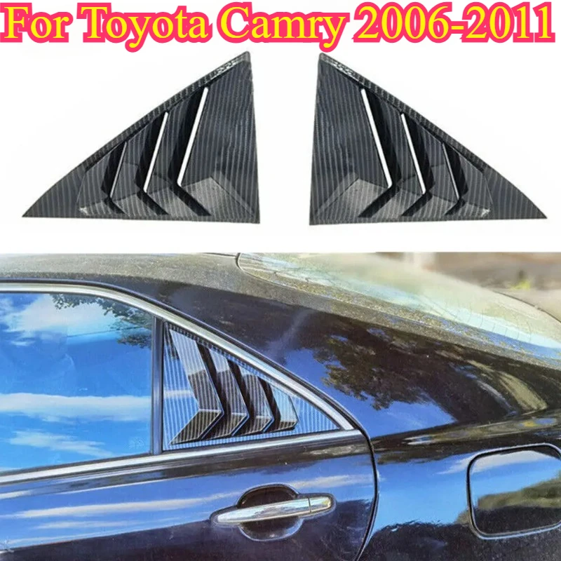 For Toyota Camry Sedan 2006-2011 Car Rear Louver Window Side Shutter Cover Trim Sticker Vent Scoop Carbon Fiber Accessories
For Toyota Camry Sedan 2006-2011 Car Rear Louver Window Side Shutter Cover Trim Sticker Vent Scoop Carbon Fiber Accessories