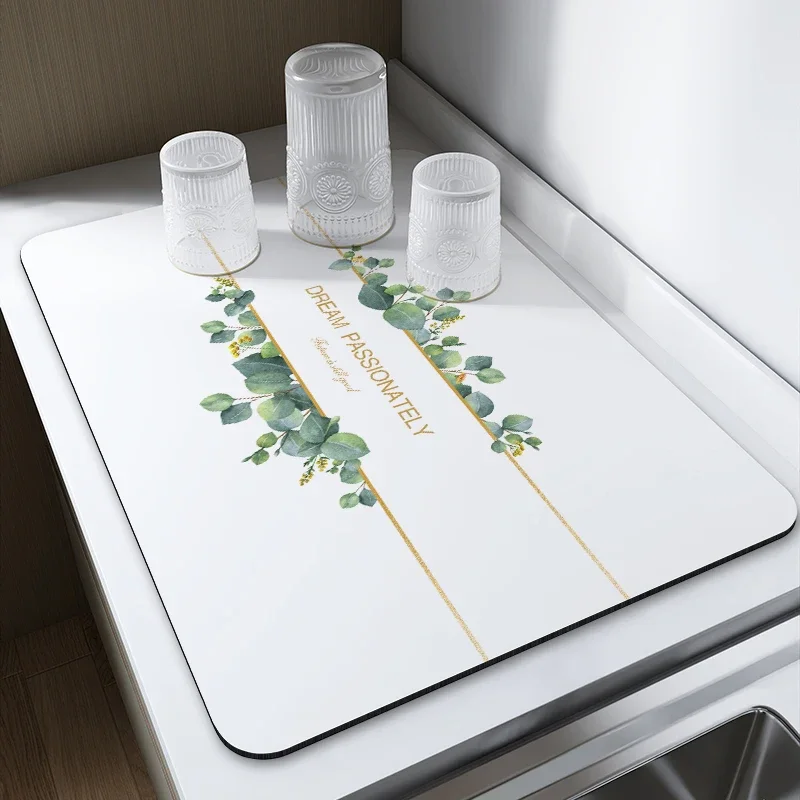 Dish Drying Mat Super Absorbent Drain Pad Quick Dry Kitchen Coffee Machine Mat Anti-slip Home Kitchen Supplies Antibacterial
Dish Drying Mat Super Absorbent Drain Pad Quick Dry Kitchen Coffee Machine Mat Anti-slip Home Kitchen Supplies Antibacterial