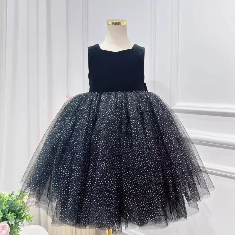 Black Sleeveless Fluffy Girls Dress Butterfly Summer Backless Princess Dresses Dance Performance Evening Costume for Children
Black Sleeveless Fluffy Girls Dress Butterfly Summer Backless Princess Dresses Dance Performance Evening Costume for Children