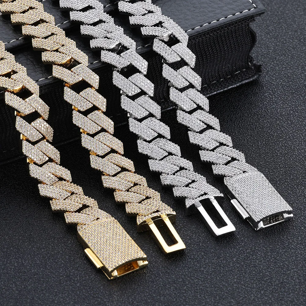 HHIOK 15mm Inlaid Four Rows of Diamond Cuban Link Necklace Iced out Brass CZ Thick and Shiny Hip Hop Men's and Women's Jewelry
HHIOK 15mm Inlaid Four Rows of Diamond Cuban Link Necklace Iced out Brass CZ Thick and Shiny Hip Hop Men's and Women's Jewelry