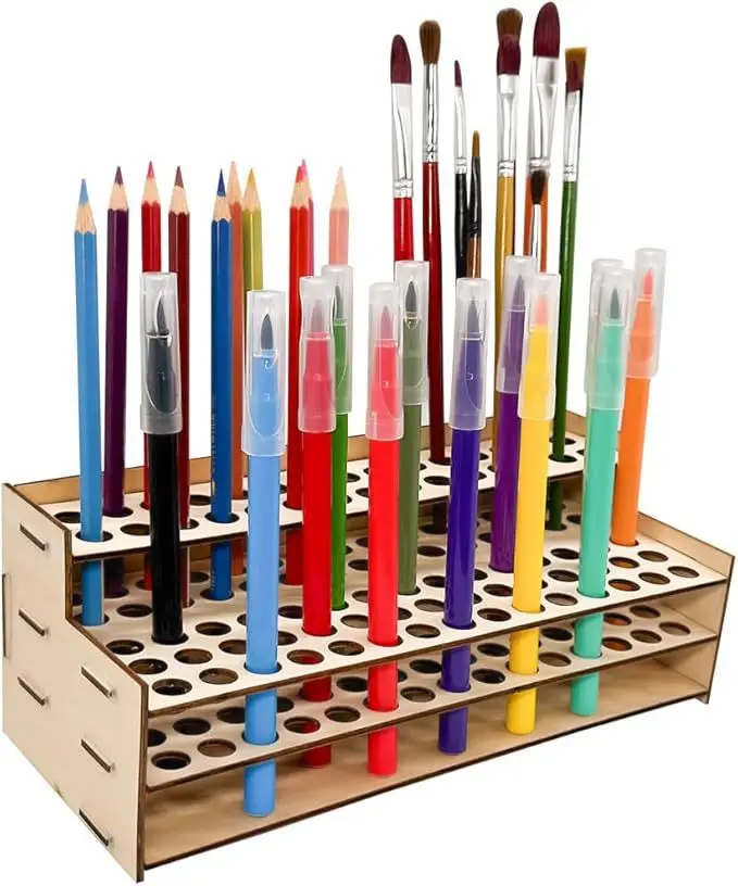 Detachable Wooden Pen and Pencil Organizer Large Capacity Desk Storage Rack for Office Home Brush Holder Fountain Pen Stand
Detachable Wooden Pen and Pencil Organizer Large Capacity Desk Storage Rack for Office Home Brush Holder Fountain Pen Stand