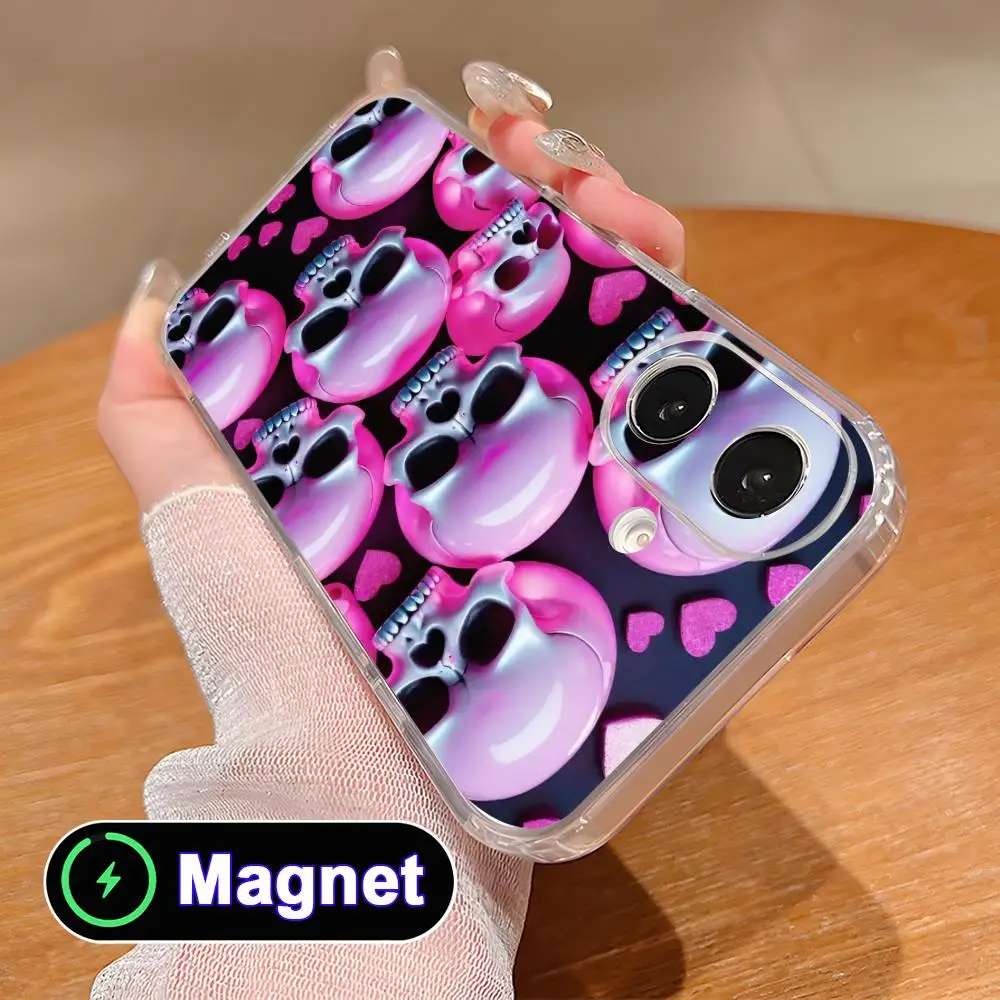 Anime Pink Skull Phone Case for iPhone 17 16 15 14 13 12 11 Air Pro Max Plus Mini Soft TPU Clear Magsafe Cover
Anime Pink Skull Phone Case for iPhone 17 16 15 14 13 12 11 Air Pro Max Plus Mini Soft TPU Clear Magsafe Cover