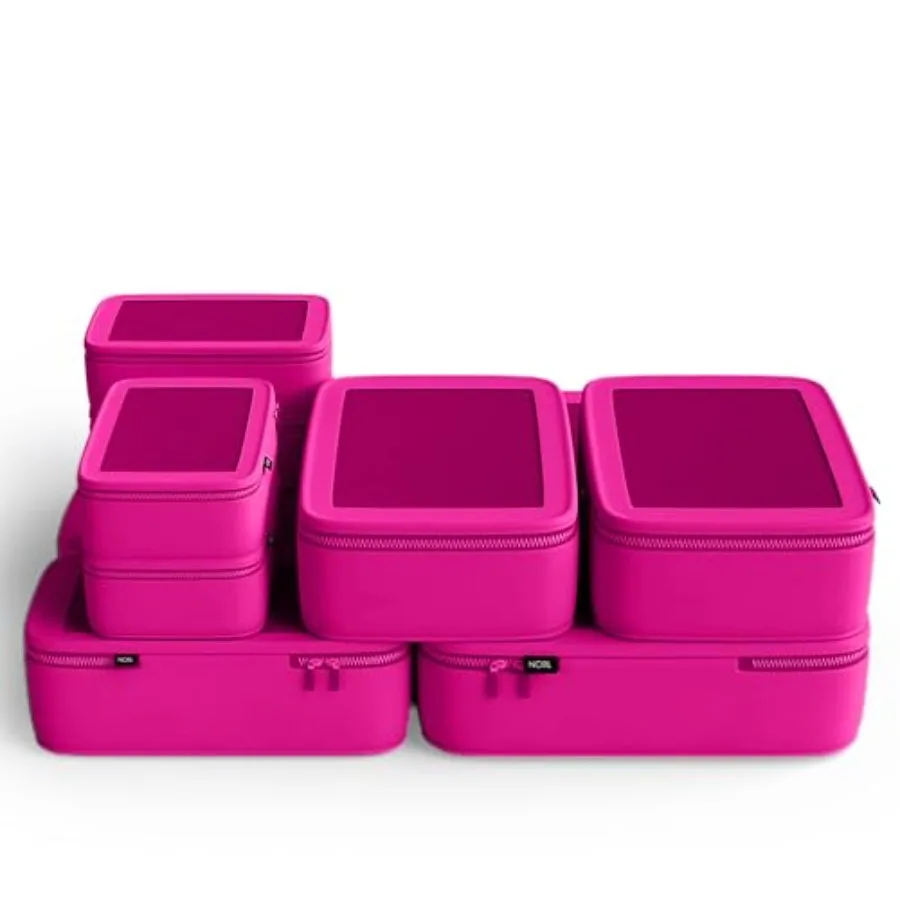 Compressible Packing Cubes Set, 6 Pieces Travel Packing Organizers, Compression Luggage Cubes for Suitcases and Carry On, Space
Compressible Packing Cubes Set, 6 Pieces Travel Packing Organizers, Compression Luggage Cubes for Suitcases and Carry On, Space