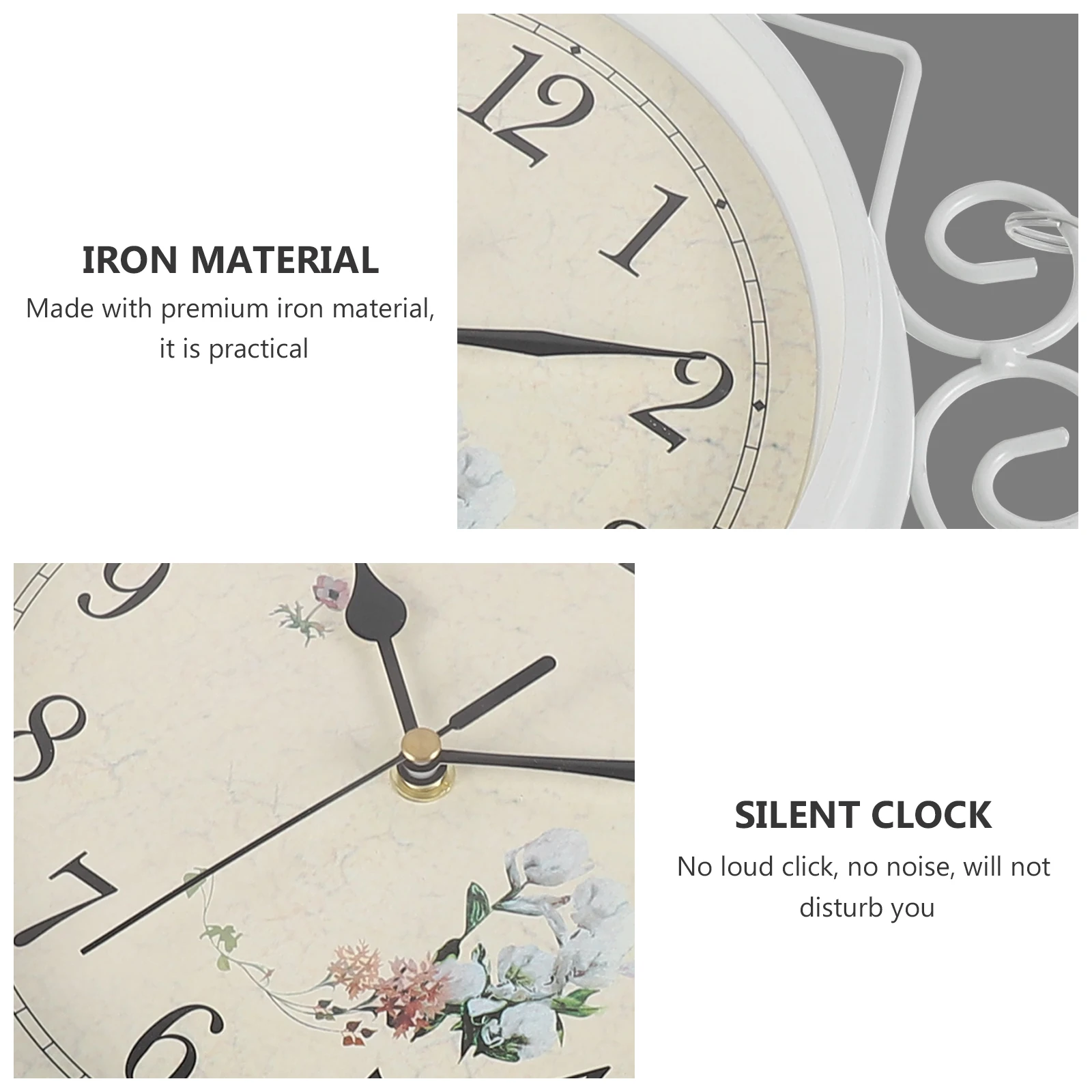 Large European Style Wrought Iron Wall Vintage Decorative Silent Home Office Bar Restaurant Decoration Retro Hanging for Living
Large European Style Wrought Iron Wall Vintage Decorative Silent Home Office Bar Restaurant Decoration Retro Hanging for Living