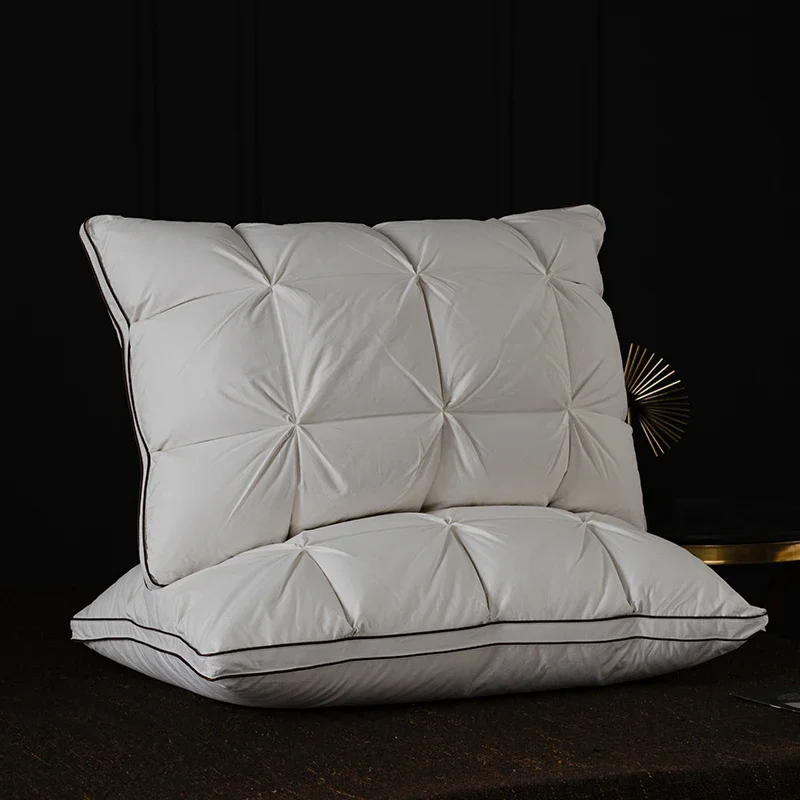 100% Cotton Pillows 2Pcs Luxurious Goose Down & Feather Pillow Neck Pillows for Sleeping Bed Shell Queen King Size
100% Cotton Pillows 2Pcs Luxurious Goose Down & Feather Pillow Neck Pillows for Sleeping Bed Shell Queen King Size