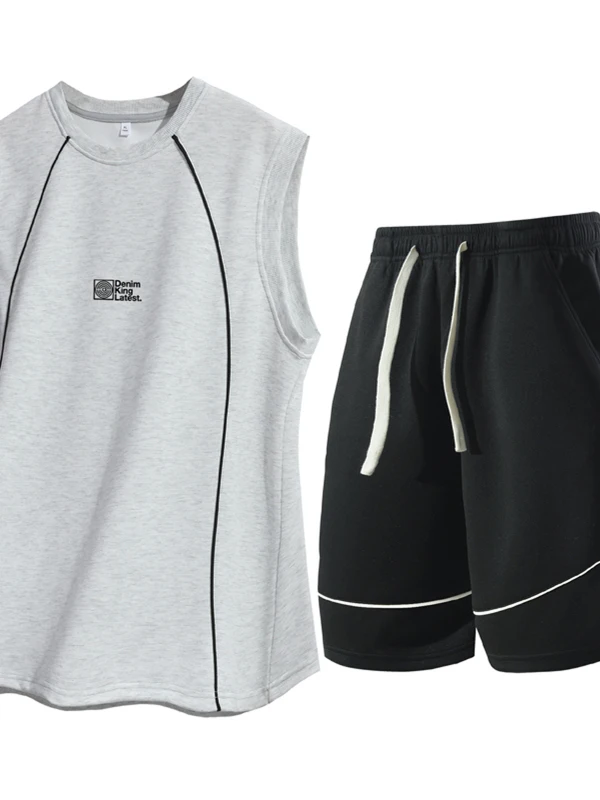 Summer Men's Svel Vest Set Casual Sport Two-Piece Suit INS Versatile ort Pants Matching Polyester Fiber Teenage Boys
Summer Men's Svel Vest Set Casual Sport Two-Piece Suit INS Versatile ort Pants Matching Polyester Fiber Teenage Boys