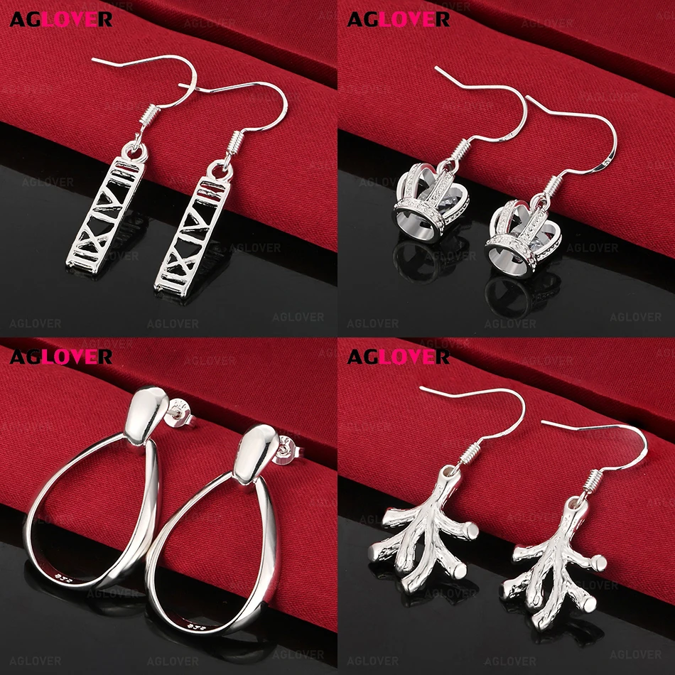 AGLOVER 925 Sterling Silver Long U-Shaped Drop Earrings Women Charm Fashion Engagement Holiday Gift Jewelry
AGLOVER 925 Sterling Silver Long U-Shaped Drop Earrings Women Charm Fashion Engagement Holiday Gift Jewelry