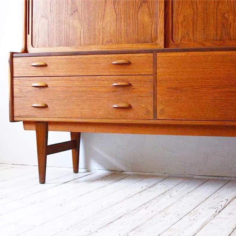 Nordic retro solid wood dining side cabinet multi-functional storage high cabinet black walnut simple
Nordic retro solid wood dining side cabinet multi-functional storage high cabinet black walnut simple