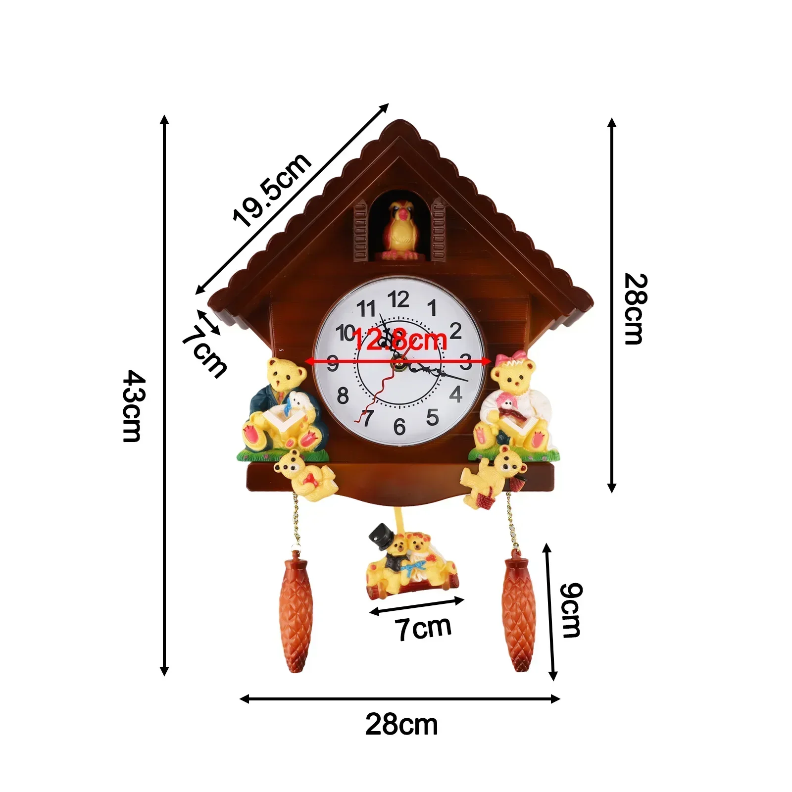 Home Decor Clock Art Decor Clock Charming House Design 43x28x7cm Pendulum Clock Artistic Design Home Aesthetic
Home Decor Clock Art Decor Clock Charming House Design 43x28x7cm Pendulum Clock Artistic Design Home Aesthetic