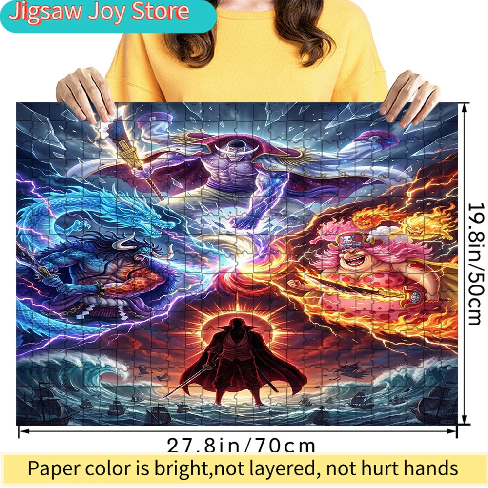 Premium Paper Jigsaw Puzzle Featuring One Piece Four Emperors Ultimate Battle Artwork with Whitebeard, Kaido in Hybrid Dragon Fo
Premium Paper Jigsaw Puzzle Featuring One Piece Four Emperors Ultimate Battle Artwork with Whitebeard, Kaido in Hybrid Dragon Fo