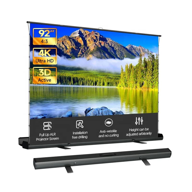 High Repurchase 4:3 92 Inch HD Manual Pull Up Projector Screen With Anti Light Material
High Repurchase 4:3 92 Inch HD Manual Pull Up Projector Screen With Anti Light Material