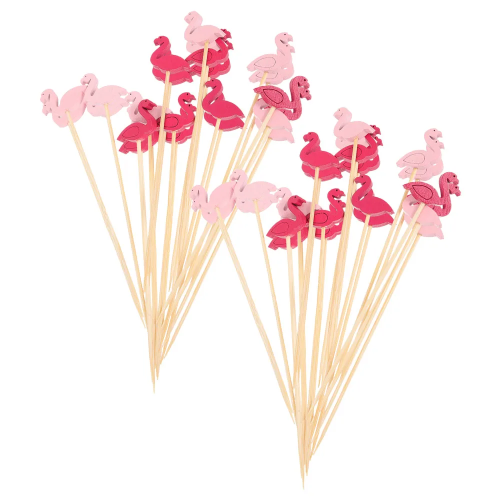 100 Pcs Flamingo Fruit Fork Bamboo Cocktail Picks Decorative Toothpicks Skewers Food Appetizers Party Supplies
100 Pcs Flamingo Fruit Fork Bamboo Cocktail Picks Decorative Toothpicks Skewers Food Appetizers Party Supplies