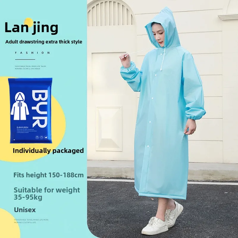 Fashion Women Man Raincoat Thickened Waterproof Clothing Adult Camping Reusable Poncho Rainwear Hot EVA Rain Coat Rain Cover
Fashion Women Man Raincoat Thickened Waterproof Clothing Adult Camping Reusable Poncho Rainwear Hot EVA Rain Coat Rain Cover