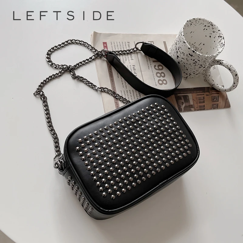 LEFTSIDE Rivets Design Small PU Leather CrossbodyBags Lady Shoulder Bag for Women 2025 New Fashion Retro Handbags and Purses
LEFTSIDE Rivets Design Small PU Leather CrossbodyBags Lady Shoulder Bag for Women 2025 New Fashion Retro Handbags and Purses