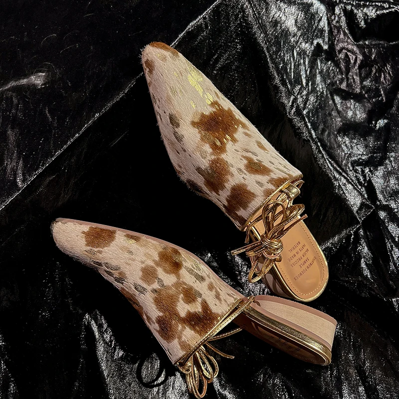 Women Mules Genuine Leather Lady Mules Spring Autumn Women Leopard Flats Round Toe FlatsHorsehair Simple Flat Shoes
Women Mules Genuine Leather Lady Mules Spring Autumn Women Leopard Flats Round Toe FlatsHorsehair Simple Flat Shoes