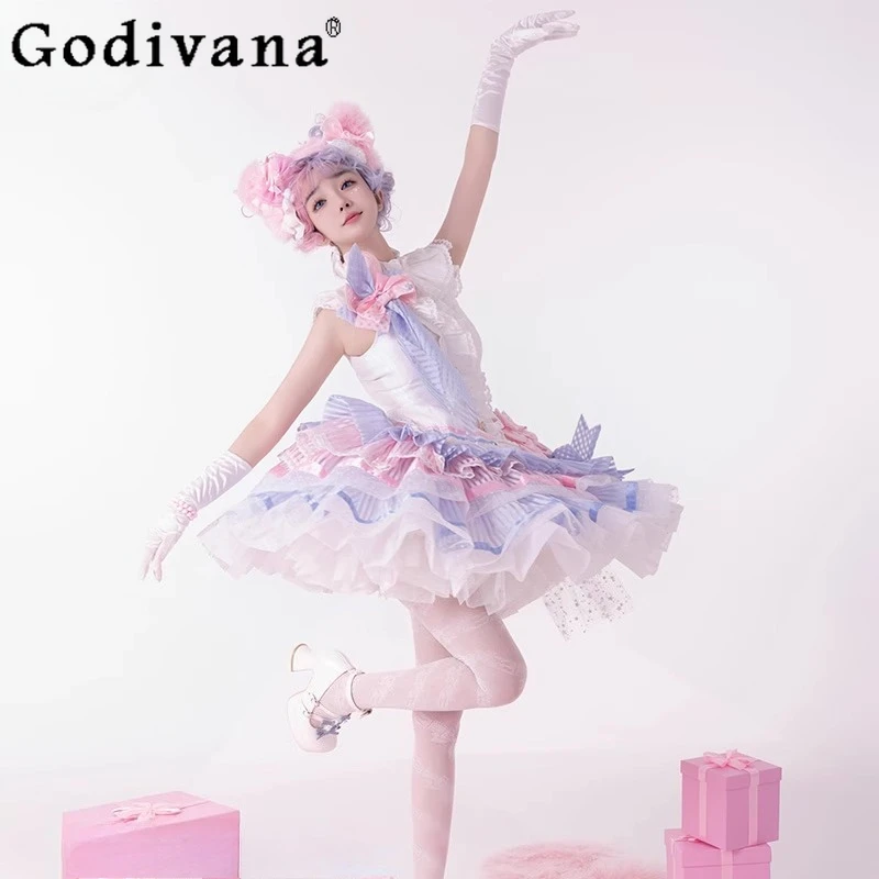 Women's Lolita Skirt Set White Shirt High Waist A Line Mini Skirt Two Pieces Suits Female Japanese Princess Skirt Outfits
Women's Lolita Skirt Set White Shirt High Waist A Line Mini Skirt Two Pieces Suits Female Japanese Princess Skirt Outfits