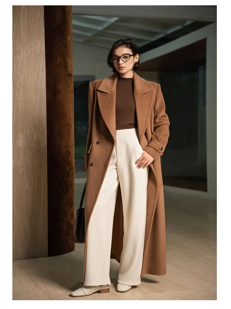 Winter New Women's Loose Suit Collar Faionable Woolen Coat Long Pure Color Elegance Tweed Overcoat Meat Covering
Winter New Women's Loose Suit Collar Faionable Woolen Coat Long Pure Color Elegance Tweed Overcoat Meat Covering