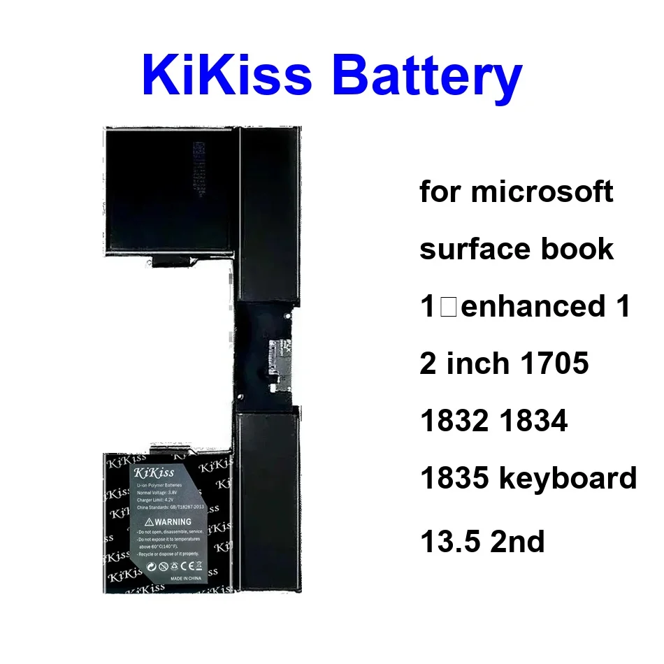 For Microsoft Surface Book 1Enhanced 1 2 Inch 1705 1832 1834 1835 Keyboard 13.5 2ND Battery G3HTA040H G3HTA041H1813
For Microsoft Surface Book 1Enhanced 1 2 Inch 1705 1832 1834 1835 Keyboard 13.5 2ND Battery G3HTA040H G3HTA041H1813