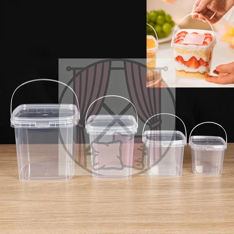 10pcs Plastic 500/1000 ML Bucket For Food Storage Leakproof Seal Bucket With Lid Handle Clear Container Box Transparent Bucket
10pcs Plastic 500/1000 ML Bucket For Food Storage Leakproof Seal Bucket With Lid Handle Clear Container Box Transparent Bucket