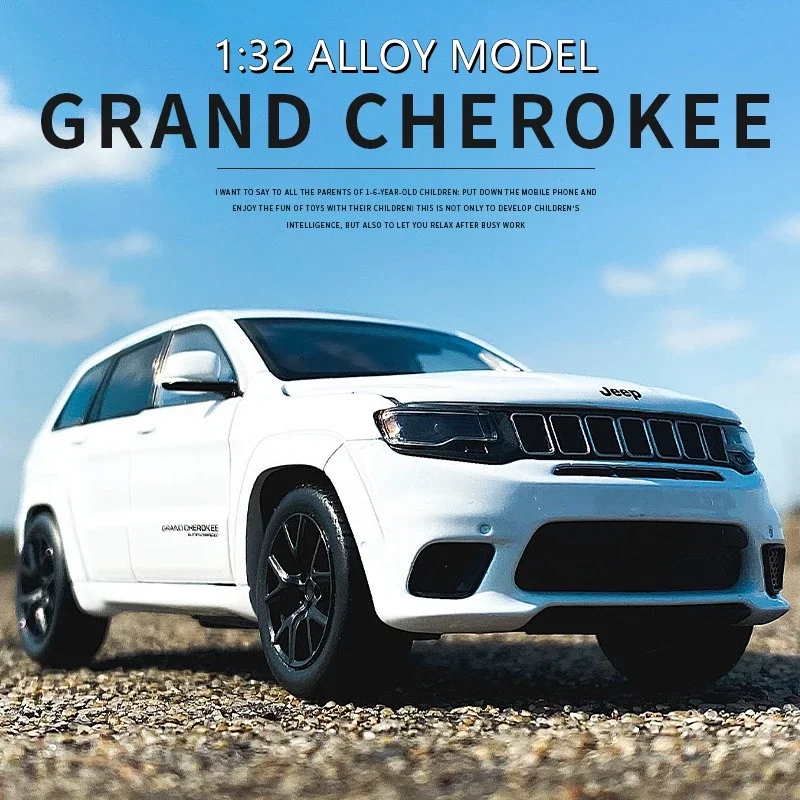 1:32 Jeep Grand Cherokee модель внедорожника из сплава, игрушечные автомобили, металлическая Игрушечная модель автомобиля, имитация, подарок для детей
1:32 Jeep Grand Cherokee модель внедорожника из сплава, игрушечные автомобили, металлическая Игрушечная модель автомобиля, имитация, подарок для детей