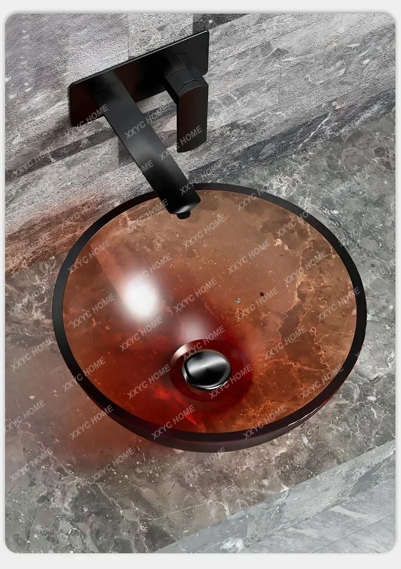 A Transparent platform Color crystal household wash basin Resin hotel B & B balcony Art wash basin
A Transparent platform Color crystal household wash basin Resin hotel B & B balcony Art wash basin