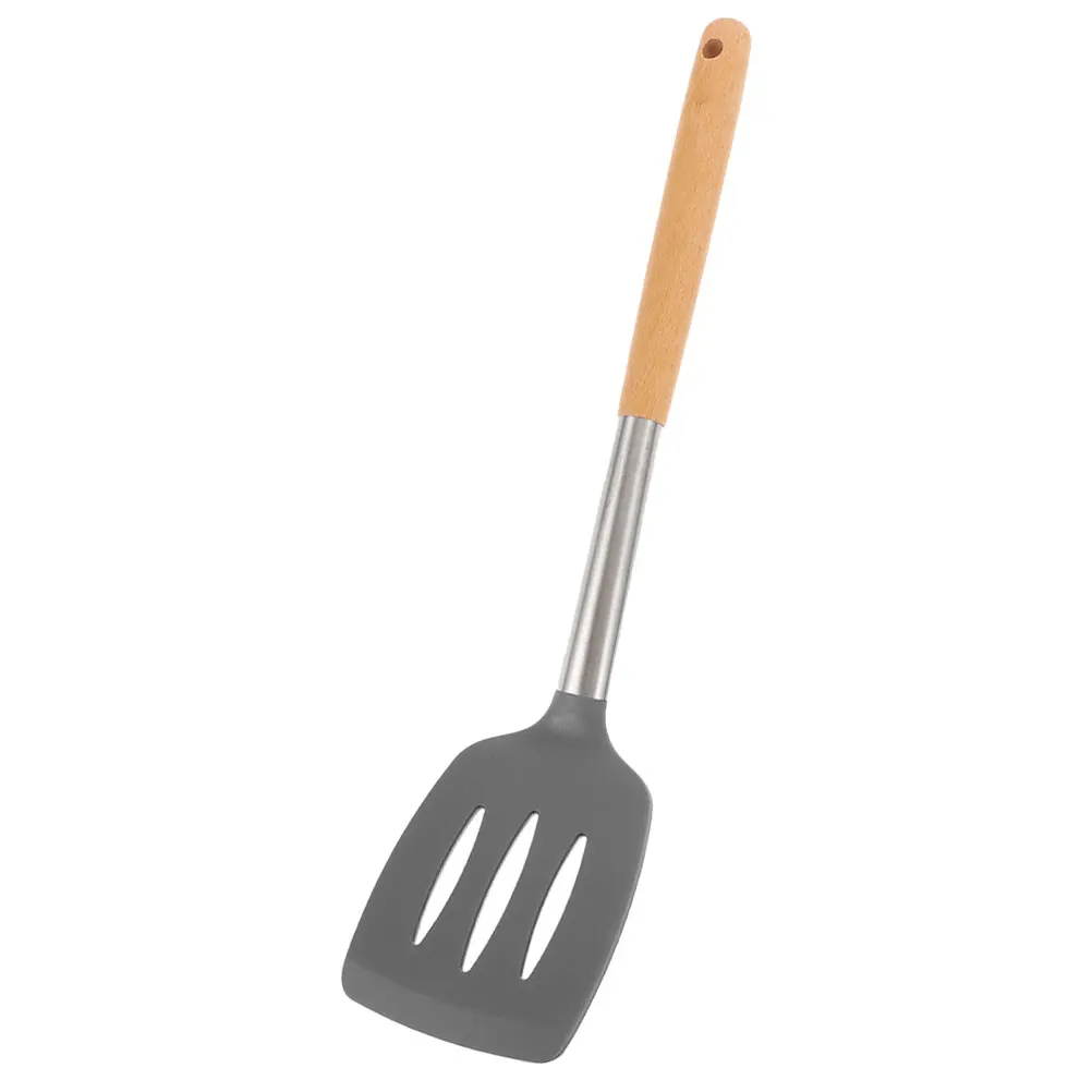 Wooden Handle Leaking Shovel Wok Kitchen Silicone Spatula Frying Pan Turner Safe Non Stick Ergonomic Cooking Utensil Reusable
Wooden Handle Leaking Shovel Wok Kitchen Silicone Spatula Frying Pan Turner Safe Non Stick Ergonomic Cooking Utensil Reusable