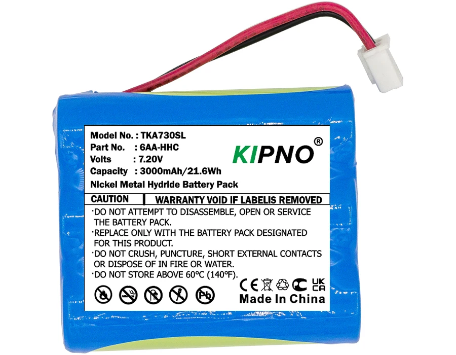 KIPNO 7.2V 3000mAh Speaker Battery 6AA-HHC for TDK Life on Record A73 Boombox +TOOL
KIPNO 7.2V 3000mAh Speaker Battery 6AA-HHC for TDK Life on Record A73 Boombox +TOOL