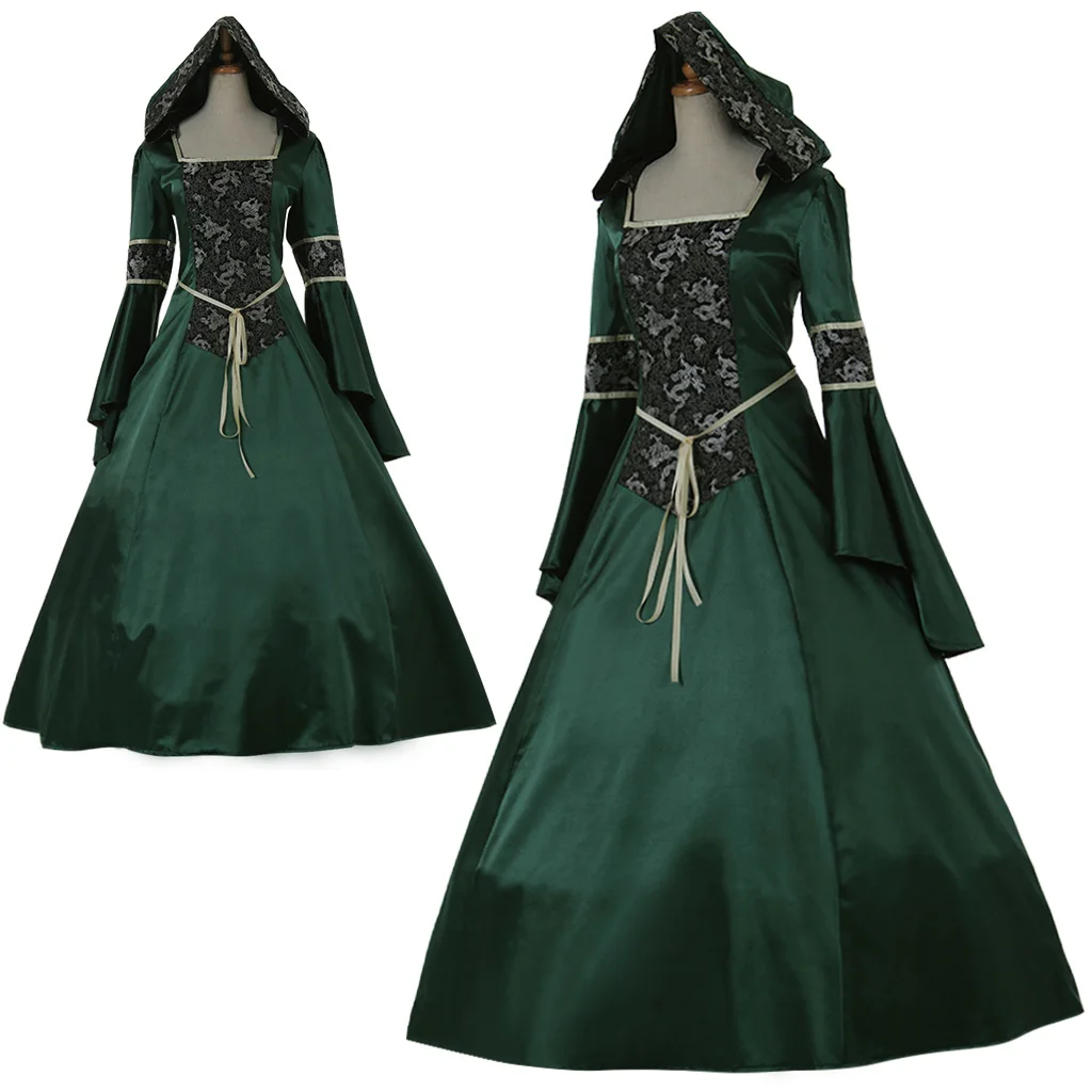 Custom Made Medieval Aristocrat Ball Gown Victorian Dress Costume Gothic Evening Green Vampire Dress
Custom Made Medieval Aristocrat Ball Gown Victorian Dress Costume Gothic Evening Green Vampire Dress