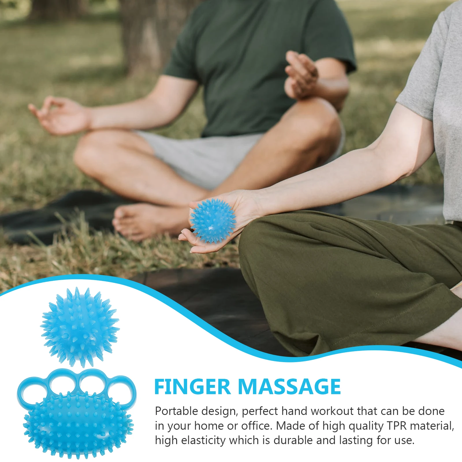 2Pcs Hand Grip Balls TPR Material Stress Relief Finger Wrist Strengthener Portable Home Office Therapy Equipment Massage Ball
2Pcs Hand Grip Balls TPR Material Stress Relief Finger Wrist Strengthener Portable Home Office Therapy Equipment Massage Ball