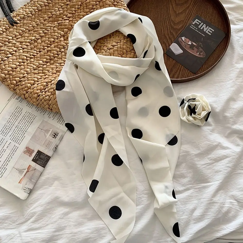 Bow Ties Long Silk Scarf Cravat Neckerchief Decoration Polka Dot Scarves Wrap Scarf Accessories Collar Flower Decoration
Bow Ties Long Silk Scarf Cravat Neckerchief Decoration Polka Dot Scarves Wrap Scarf Accessories Collar Flower Decoration