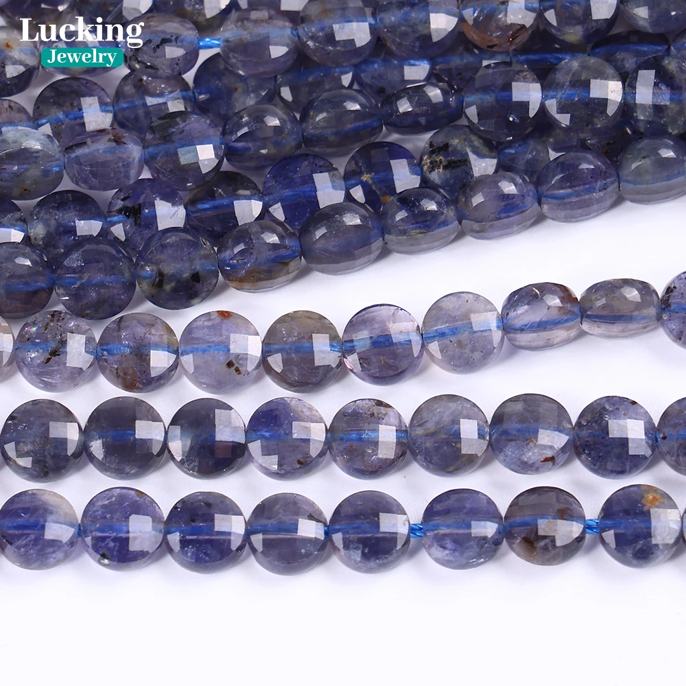 6mm Natural Iolite Coin Cut Beads - A Grade Violet-Blue Gemstone for Jewelry Making, Healing Crystal Crafts, Bulk Supplies
6mm Natural Iolite Coin Cut Beads - A Grade Violet-Blue Gemstone for Jewelry Making, Healing Crystal Crafts, Bulk Supplies