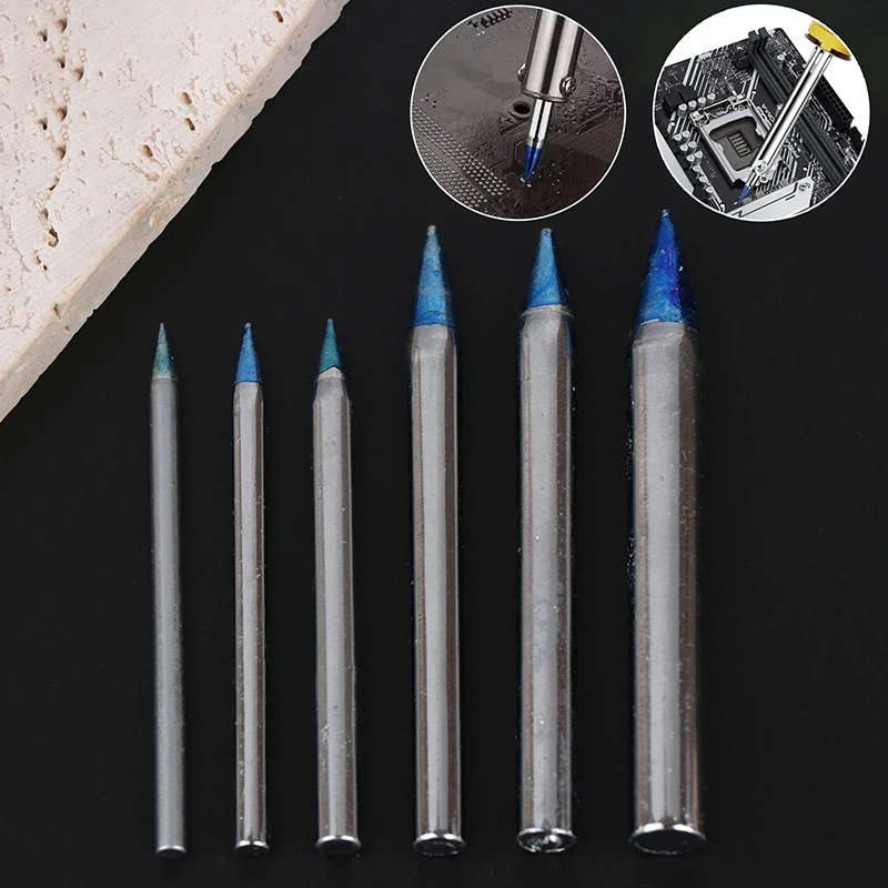 Жала для паяльника, синие остроконечные сварочные жала, 30/40/60/80/100/150 Вт, внешний тепловой паяльник, бессвинцовая станция, инструменты для пайки
Жала для паяльника, синие остроконечные сварочные жала, 30/40/60/80/100/150 Вт, внешний тепловой паяльник, бессвинцовая станция, инструменты для пайки