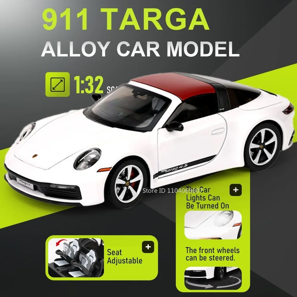 1:32 911 Targa Panamera Model Sports Car Toys Alloy Diecast Doors Opened Simulation Interior Sound Light Exquisite Supercar Toy
1:32 911 Targa Panamera Model Sports Car Toys Alloy Diecast Doors Opened Simulation Interior Sound Light Exquisite Supercar Toy
