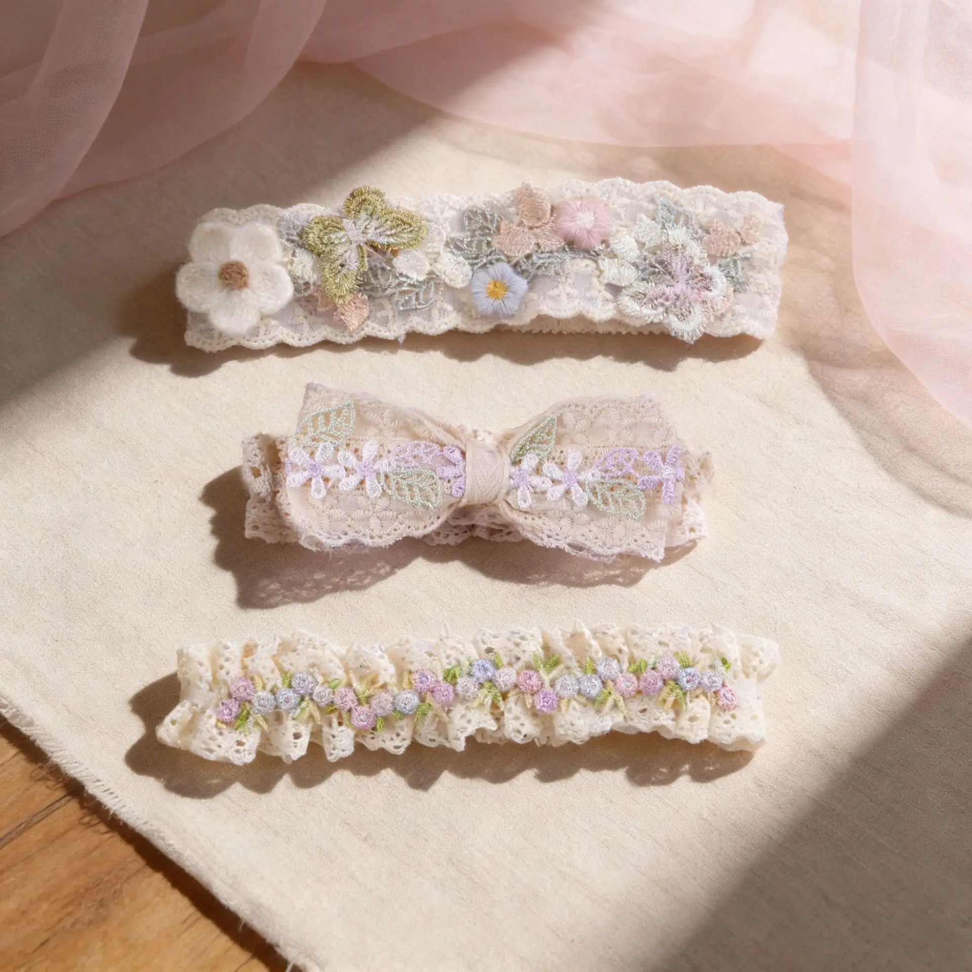 3pcs/set Baby Elastic Headwear kids Hair Bands for Girl Lace Bowknot Headband set Children Turban Infant Girls Hair Accessorie
3pcs/set Baby Elastic Headwear kids Hair Bands for Girl Lace Bowknot Headband set Children Turban Infant Girls Hair Accessorie