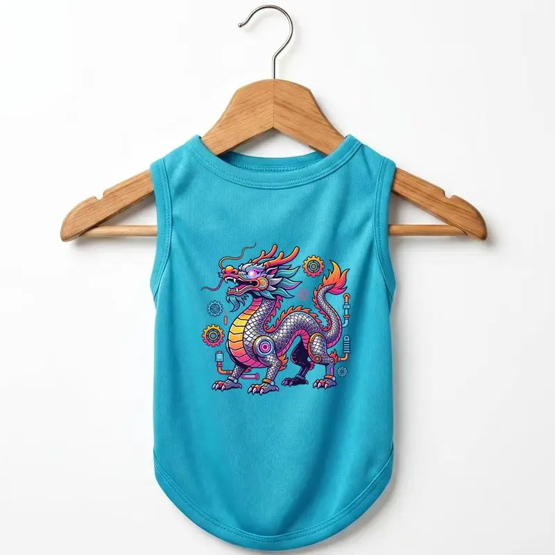 Summer Dog Tank Top Dragon Print Breathable Canine Pet Cool Non-Cotton Material
Summer Dog Tank Top Dragon Print Breathable Canine Pet Cool Non-Cotton Material