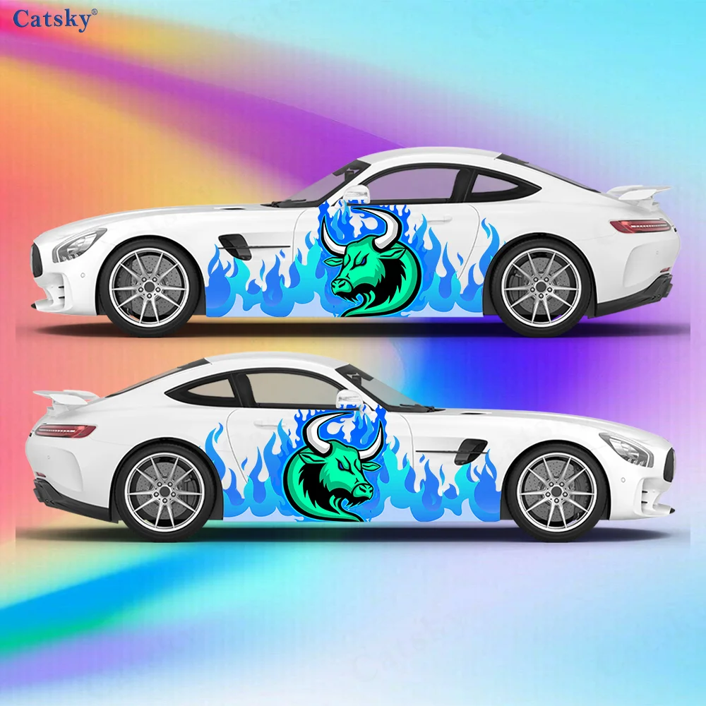 Personalized trend flame bull head sticker, full body floral decoration covering scratches, waterproof car sticker, refuse
Personalized trend flame bull head sticker, full body floral decoration covering scratches, waterproof car sticker, refuse
