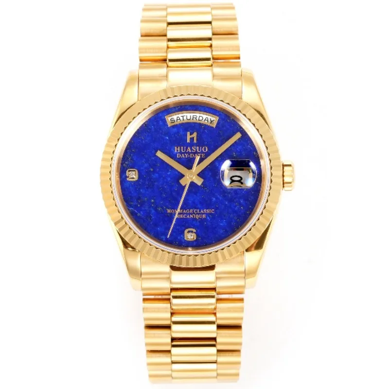 Huasuo High-end Men's Gem Plate Watch Automatic Mechanical Waterproof Business Classic 36MM Double Calendar Log
Huasuo High-end Men's Gem Plate Watch Automatic Mechanical Waterproof Business Classic 36MM Double Calendar Log