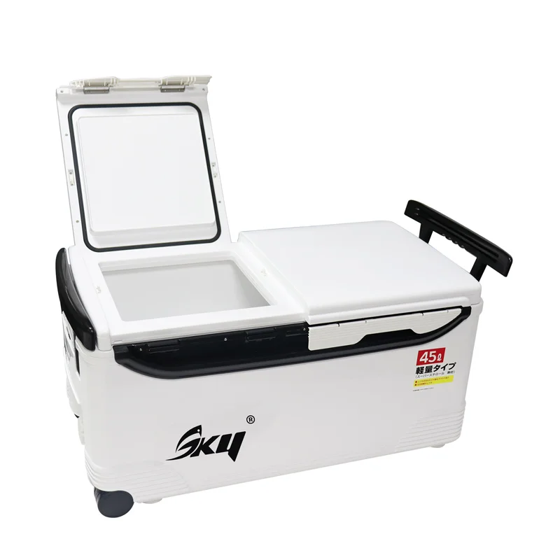 45L Fishing Tackle Box Large Capacity Telescopic Drawbar Design with Wheel Keep Temperature Fishing Accessorie Storage Case
45L Fishing Tackle Box Large Capacity Telescopic Drawbar Design with Wheel Keep Temperature Fishing Accessorie Storage Case